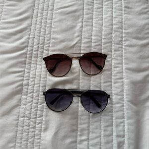 Stylish Sunglasses Set in Black and Brown